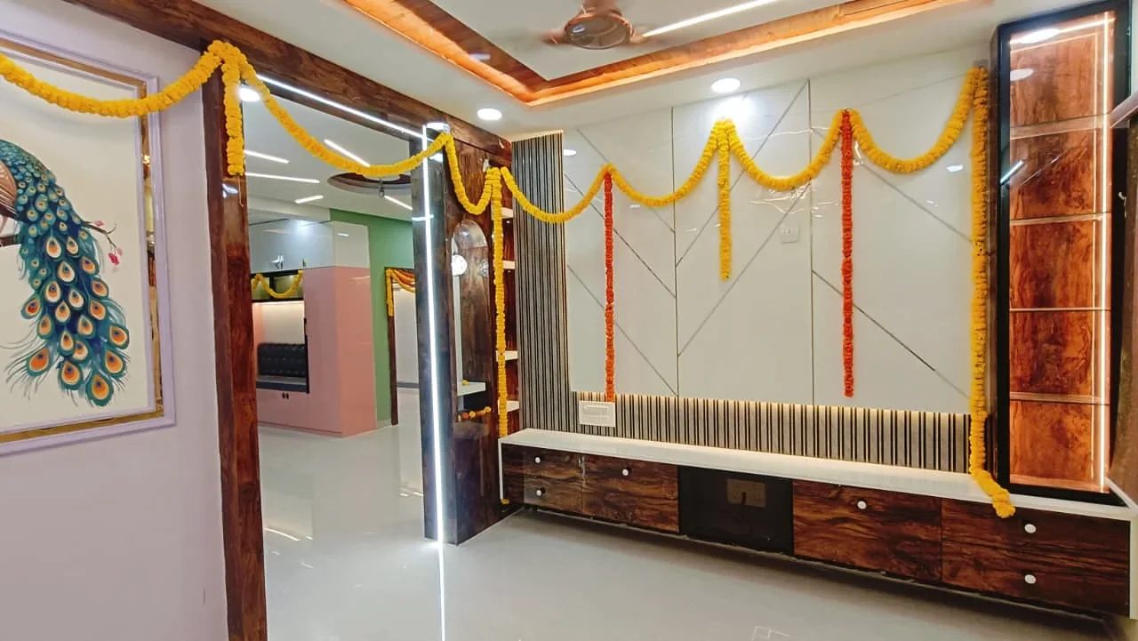 SV-Interiors tv unit design project