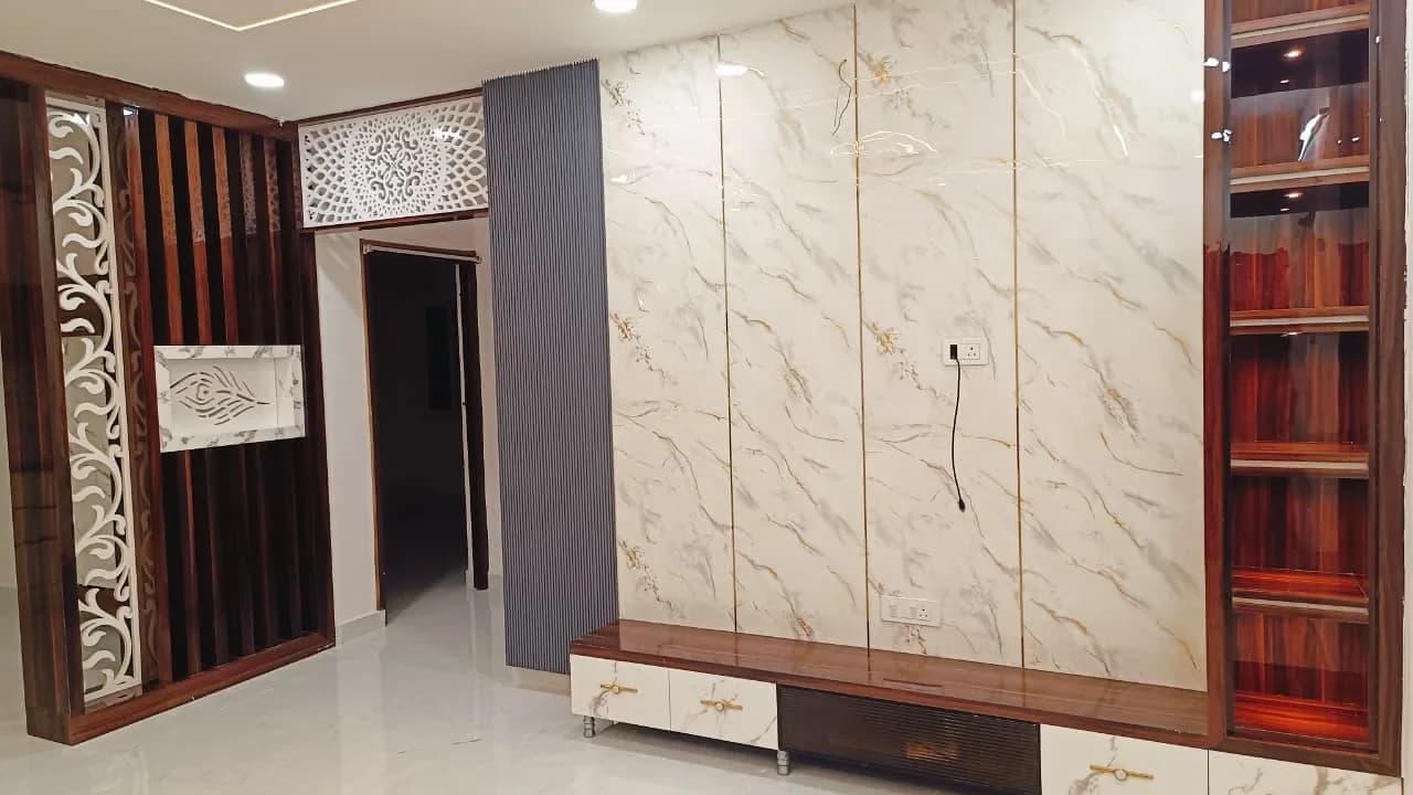 SV-Interiors tv unit design project